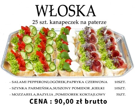 WŁOSKA KANAPKI KOKTAJLOWE